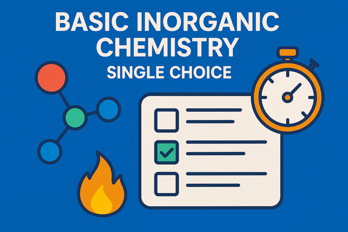 Play Basic Inorganic Chemistry Quiz — free online Trivia game