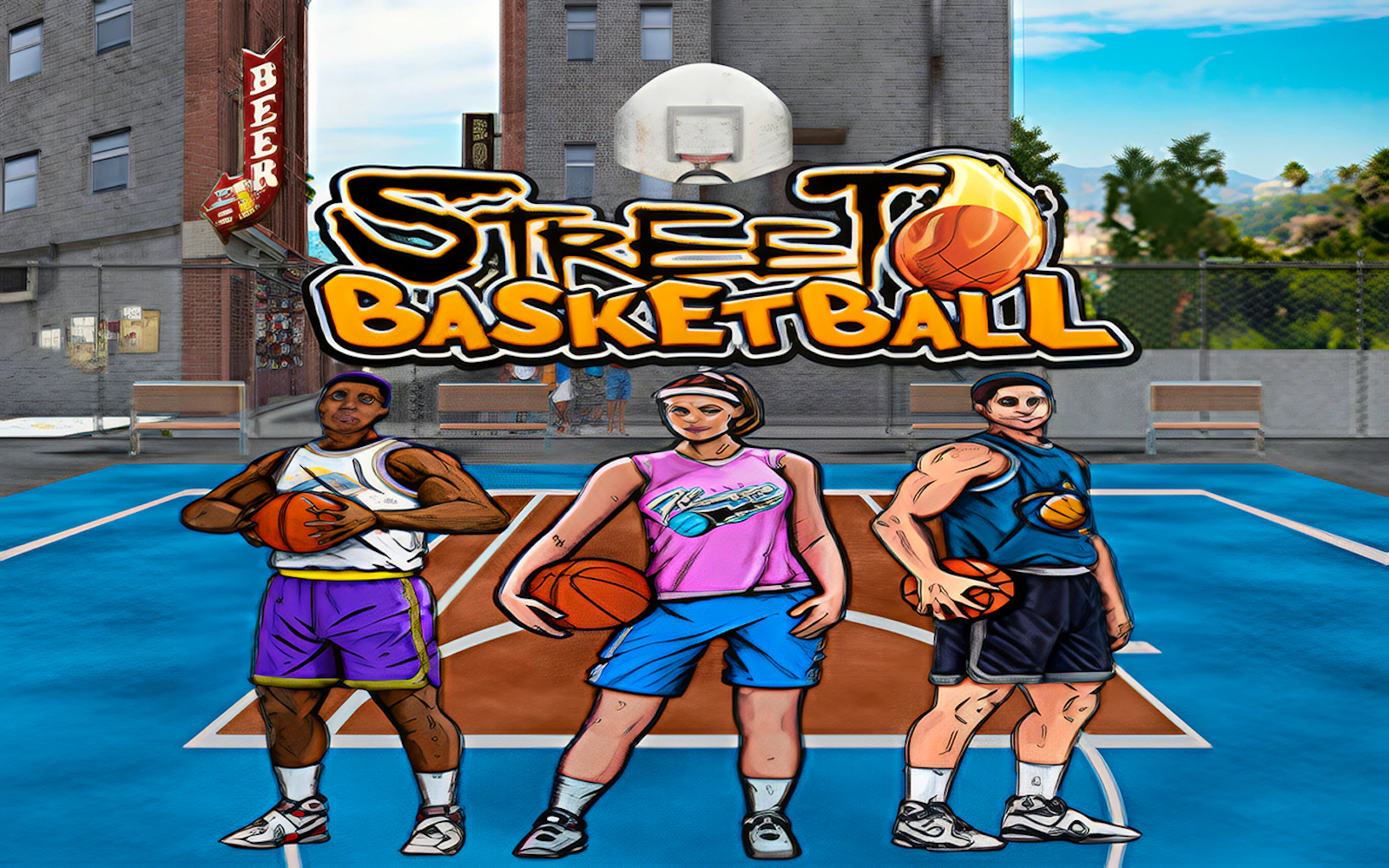 Basketball Street — free online basketball game on Glaze Games
