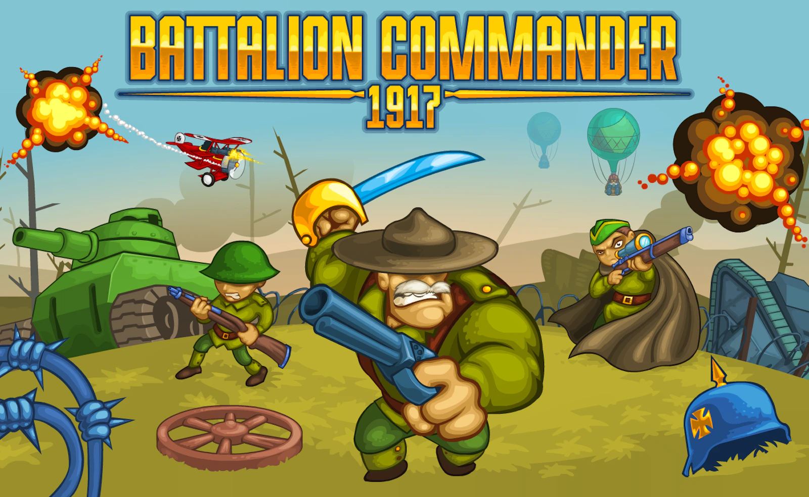 Battalion Commander 1917 — free online shooter game on Glaze Games
