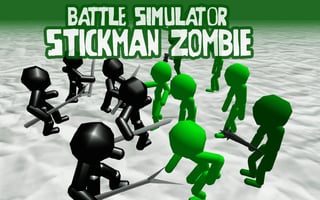 Battle Simulator Stickman Zombie game cover