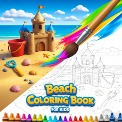 Beach Coloring Book for Kids By Gamepix
