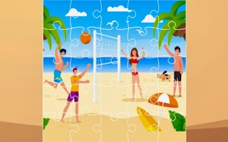 Beach Volley Ball Jigsaw game cover