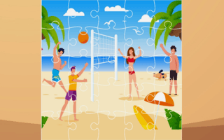Beach Volley Ball Jigsaw game cover