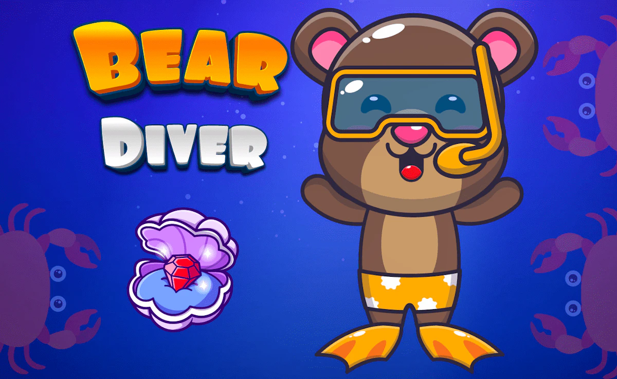 Play Bear Diver — free online Adventure game