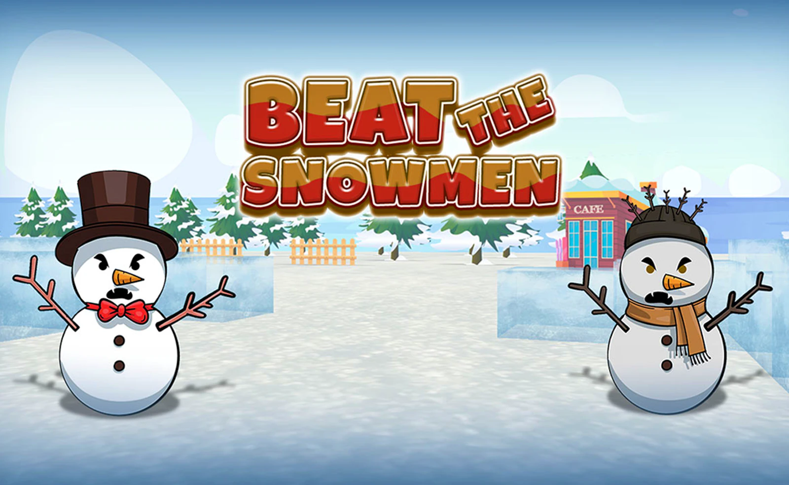Beat the Snowmen 3D — free online action game on Glaze Games