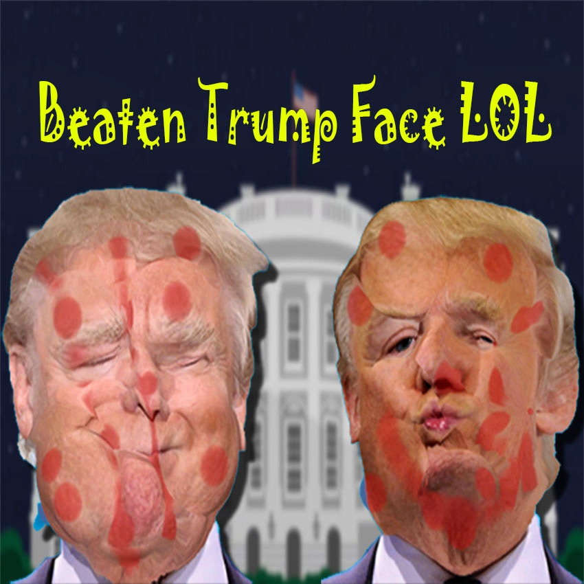 Beaten Trump Face LOL