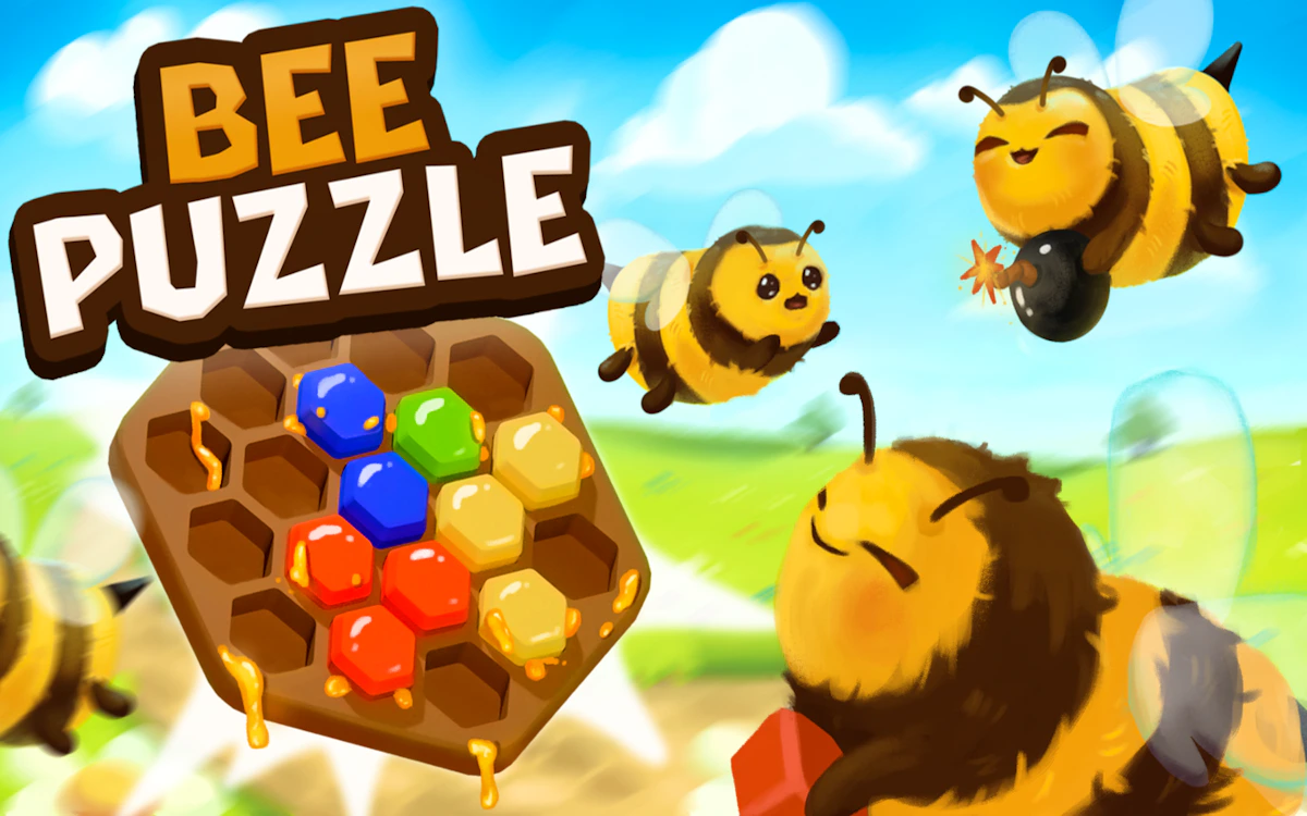Play Bee Puzzle — free online Tetris game