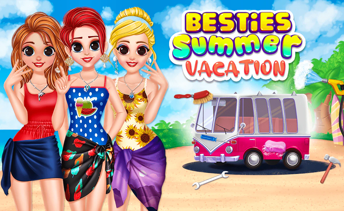 Play Besties Summer Vacation — free online Kids game