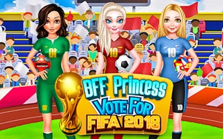 Bff Princess Vote For Football 2018 game cover