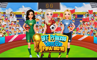 Bff Princess Vote For Football 2018 game cover