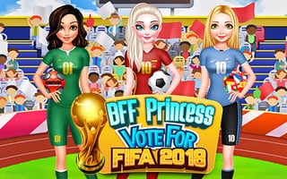 Bff Princess Vote For Football 2018 game cover