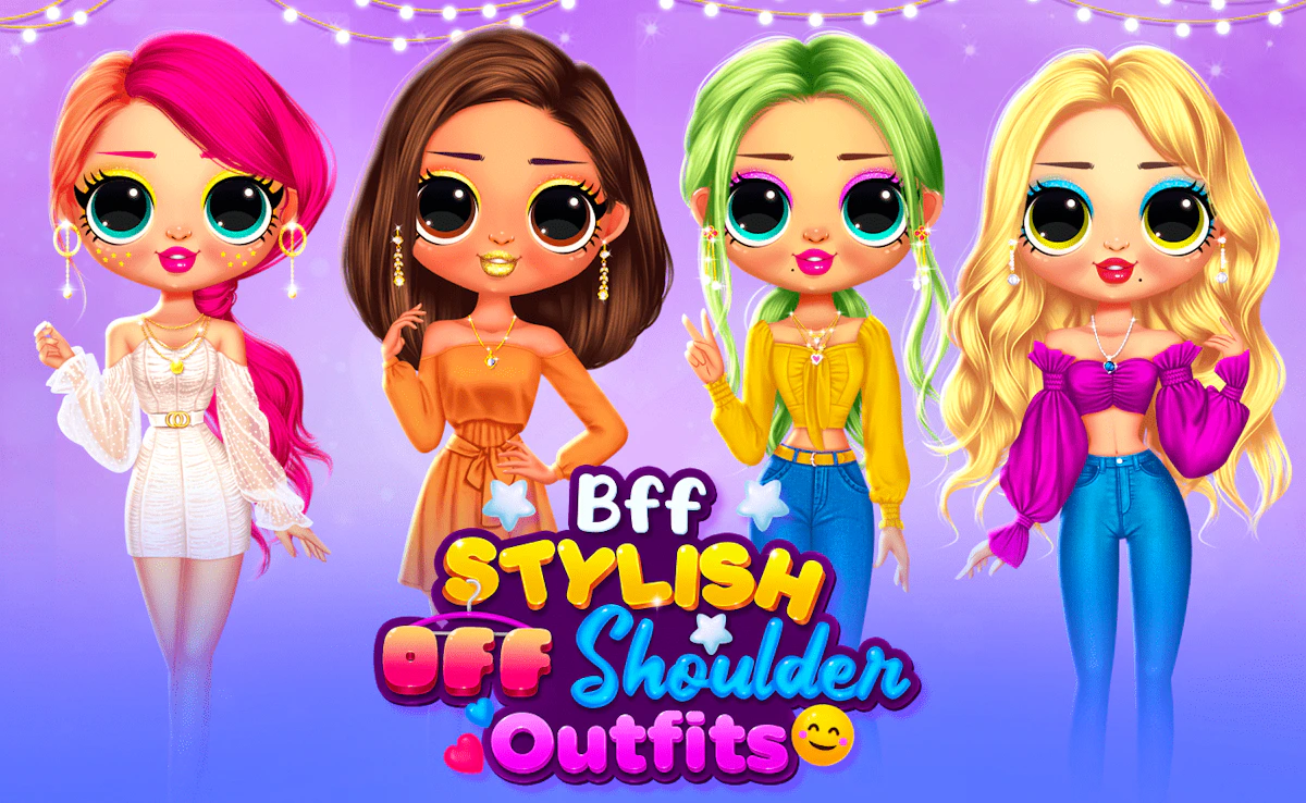 Play Bff Stylish Off Shoulder Outfits — free online Kids game
