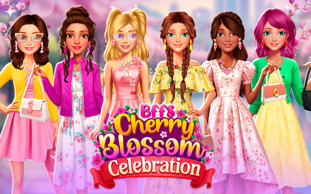 Play Bffs Cherry Blossom Celebration — free online Dress Up game