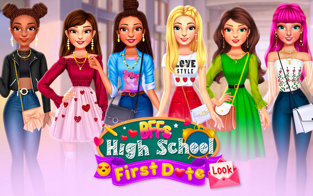 Play BFFs High School First Date Look — free online Kids game
