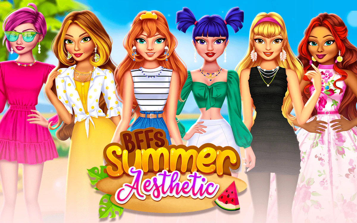 Play BFFs Summer Aesthetic — free online Dress Up game