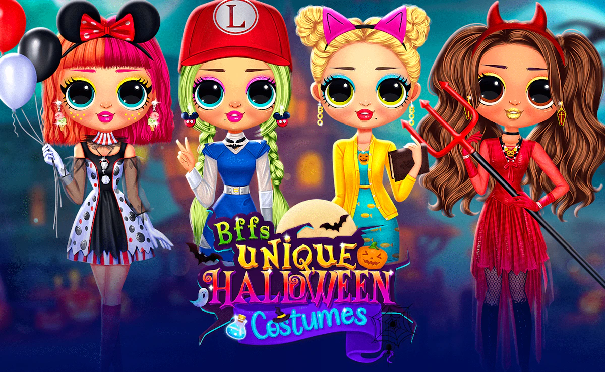 Play BFFs Unique Halloween Costumes — free online Kids game