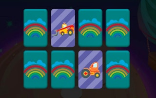 Big Trucks And Cars Memory game cover