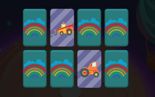 Big Trucks And Cars Memory game cover