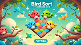 鸟类分类：色彩益智游戏 (Bird Sort Color Puzzle Game)