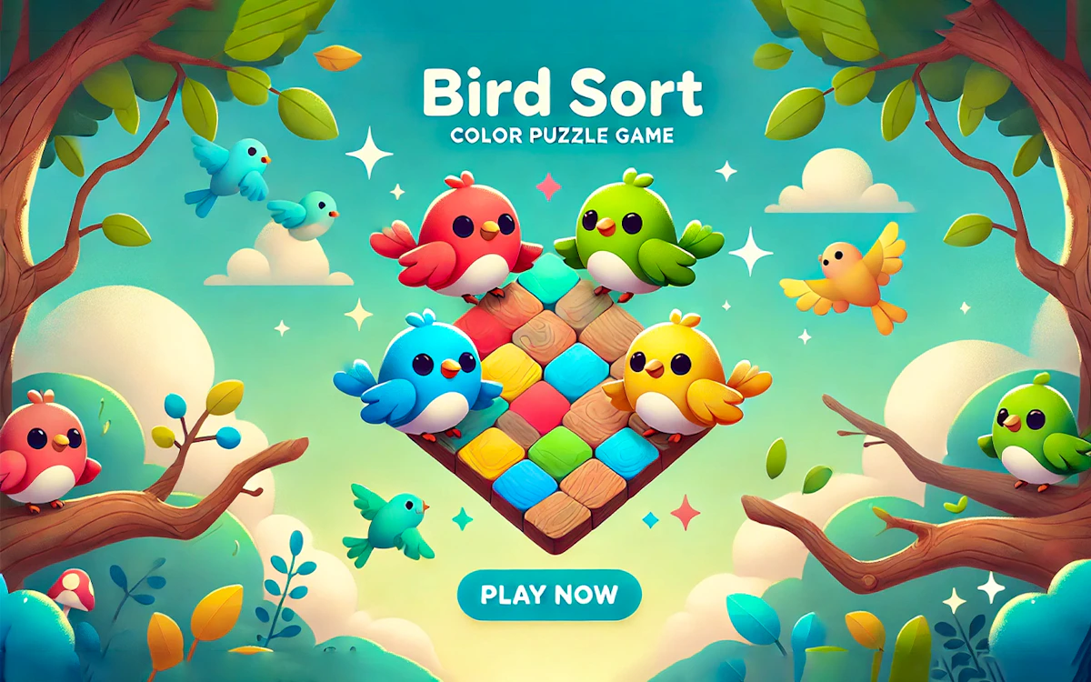 Play Bird Sort Color Puzzle Game — free online Puzzle game