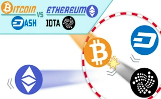 BITCOIN vs ETHEREUM DASH IOTA