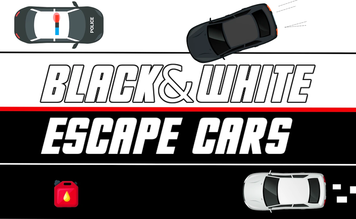 Play Black & White Escape Cars — free online Racing game