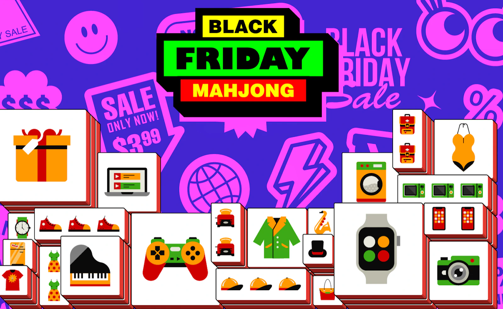 Black Friday Mahjong — free online board game on Glaze Games