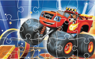 Blaze Trucks Jigsaw game cover