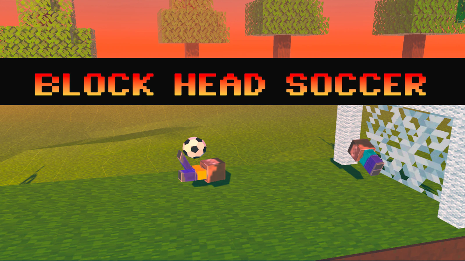 Block Head Soccer — free online two player game on Glaze Games