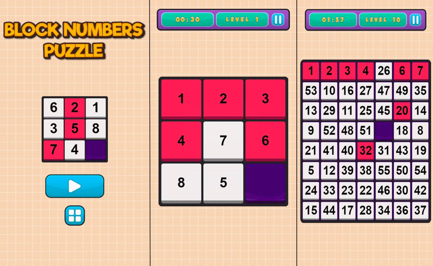 Block Numbers Puzzle