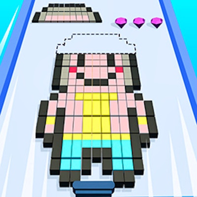 Blocks Stack Rush By Gamepix