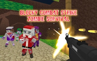 Blocky Combat Strike Zombie Survival game cover