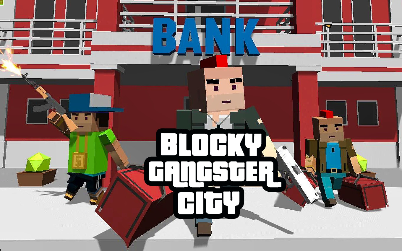 Blocky Dude Gangster Auto City