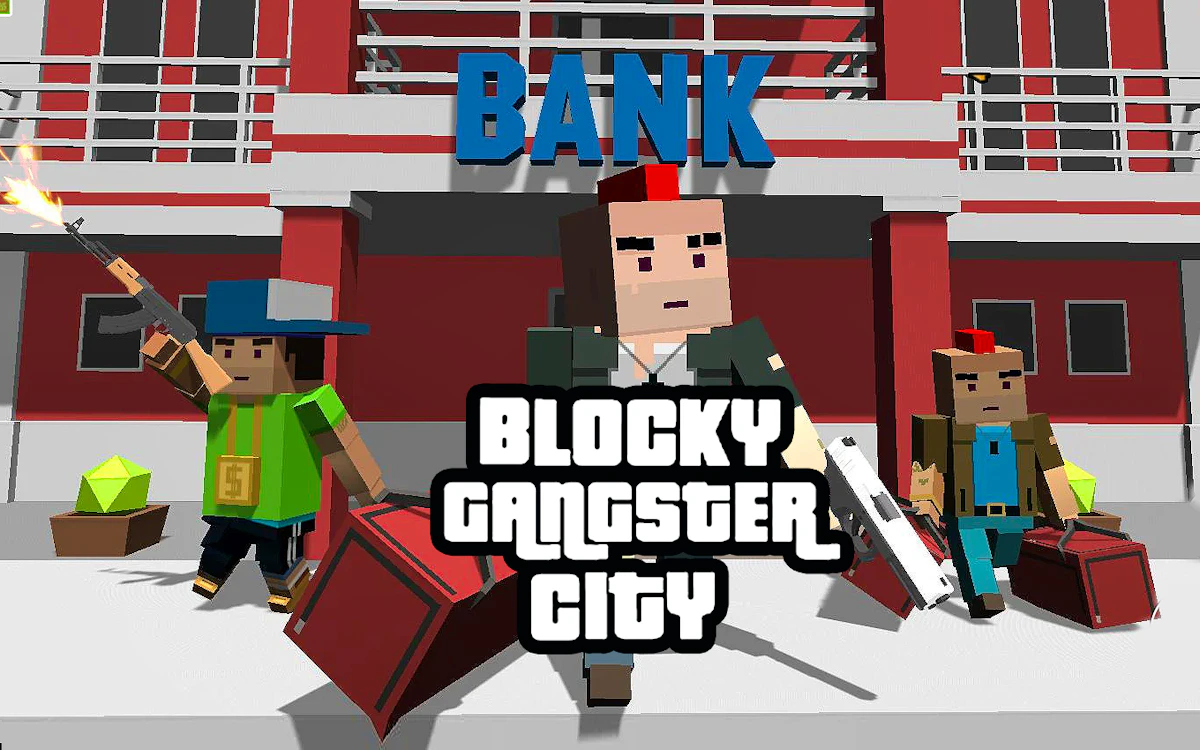 Play Blocky Dude Gangster Auto City — free online Gangster game