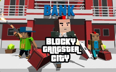 Blocky Dude Gangster Auto City game