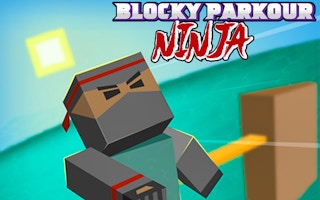 Blocky Parkour Ninja game cover