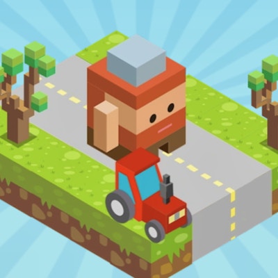 Blocky Road By Gamepix