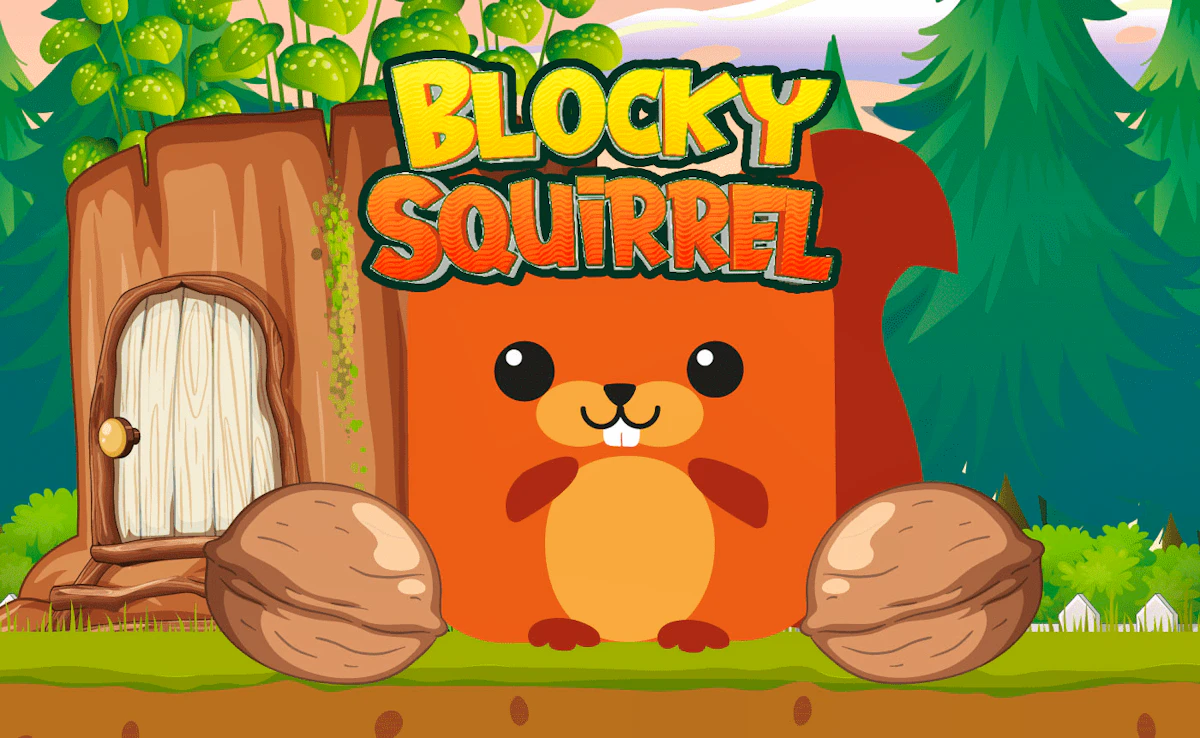 Play Blocky Squirrel — free online Arcade game