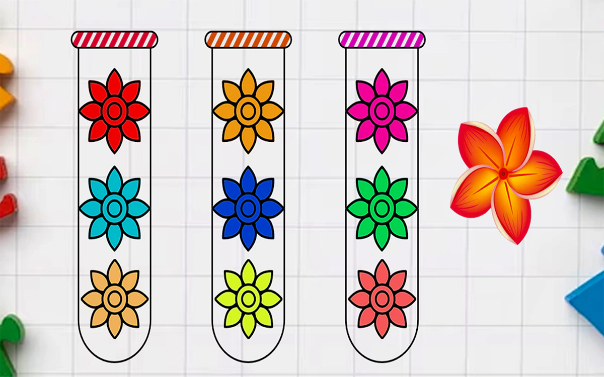 Play Blossom Sort - Flower Games — free online Puzzle game