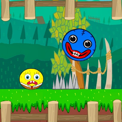Blue and Red Ball Love By Gamepix