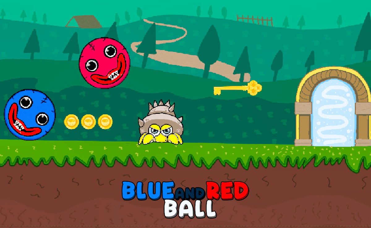 Play Blue and Red Ball — free online Arcade game