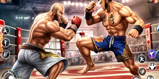 Bodybuilder Karate Fighting thumbnail