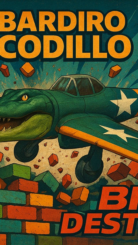 Bombardiro Crocodillo Brick Destroyer