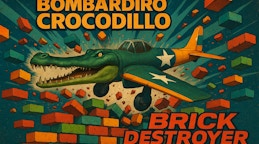 Bombardiro Crocodillo Brick Destroyer