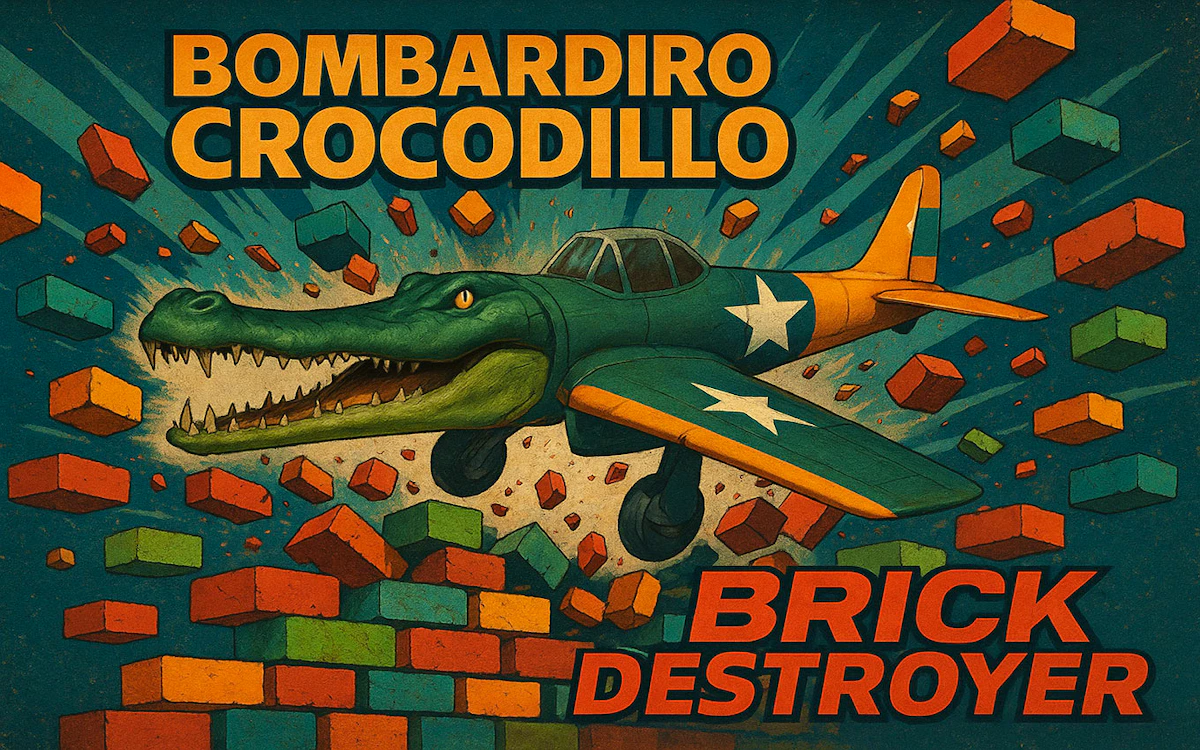 Play Bombardiro Crocodillo Brick Destroyer — free online Casual game