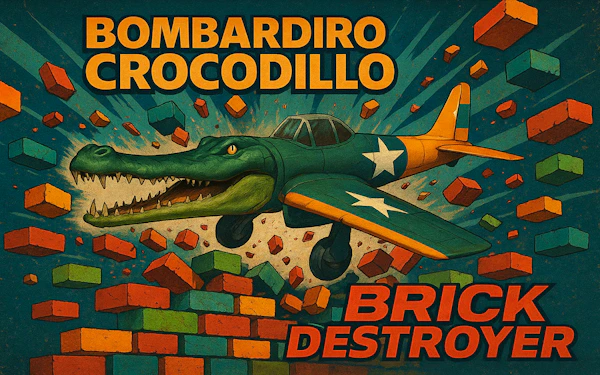 Bombardiro Crocodillo Brick Destroyer