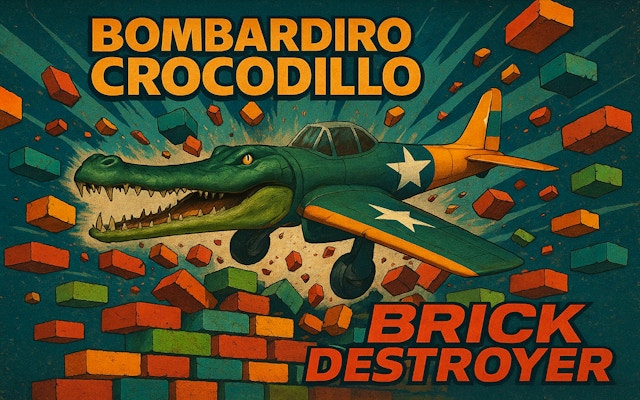 Bombardiro Crocodillo Brick Destroyer