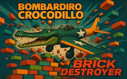 Bombardiro Crocodillo Brick Destroyer