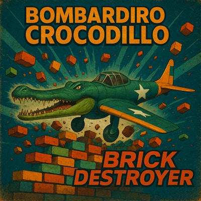 Bombardiro Crocodillo Brick Destroyer By Gamepix