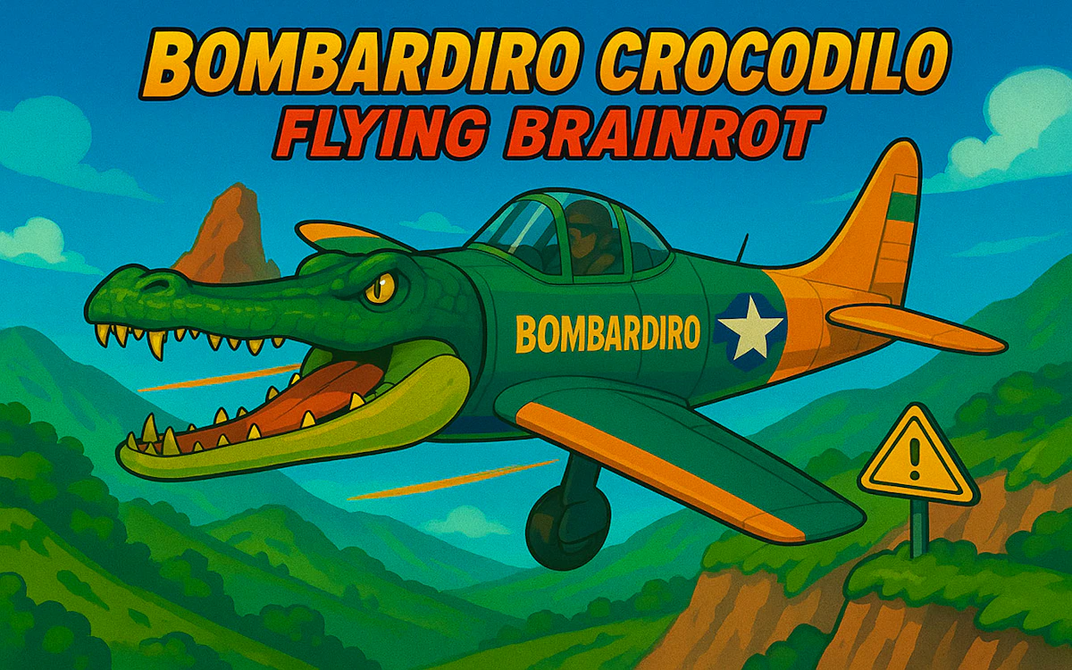 Play Bombardiro Crocodilo Flying Brainrot — free online Airplane game